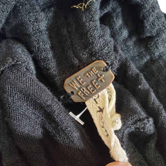 We The Free Black Cowl Neck Long-Sleeved Tunic Top - Small - Picture 2 of 5